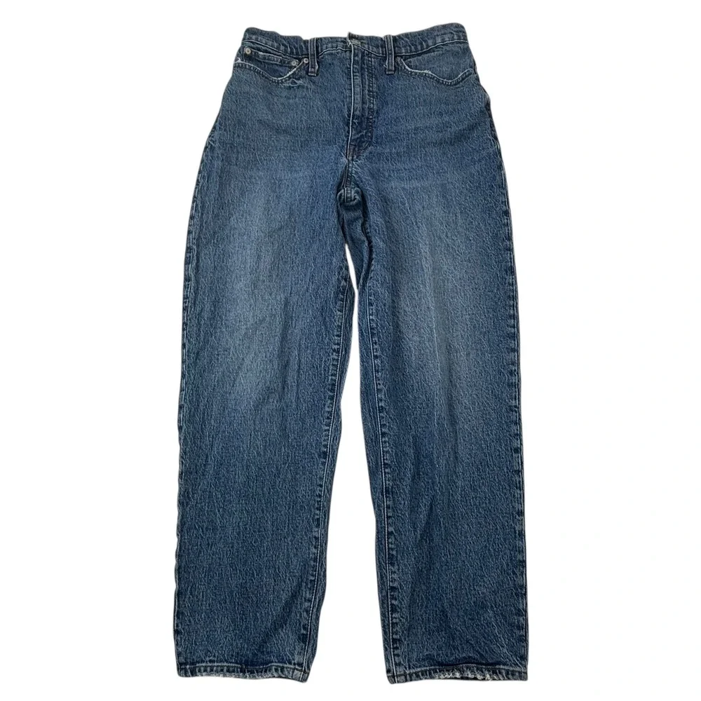Madewell Women's Size 30T 30 Tall Raw Hems Balloon Jeans 27.5" Inseam - Picture 15 of 16